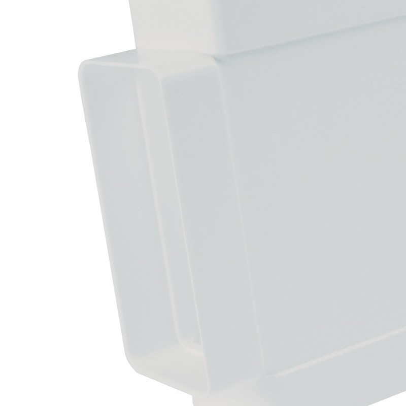 Raccordo a t rettangolare 55x110mm bianco per cappe Idrobric SFUASP0084BI