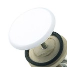 Copriforo per lavabo mm 50, verniciato bianco, tipo pesante RR 695BI
