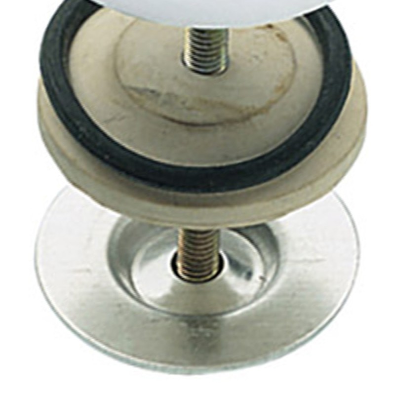 Copriforo per lavabo mm 50, verniciato bianco, tipo pesante RR 695BI