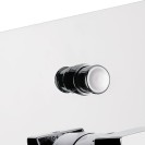 Rubinetto doccia incasso con deviatore, linee minimali e squadrate della serie cube waterfall Daniel Rubinetterie CU612CR