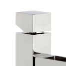 Rubinetto lavabo con bocca a cascata elegante e raffinato made in italy - serie cube waterfall Daniel Rubinetterie CW606CR