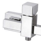 Rubineto cube waterfall per esterno doccia, design quadro e minimale Daniel Rubinetterie CU611CR