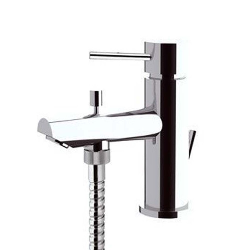 Rubinetto monoforo idelae per lavabo o vasca dotato di kit doccia, serie suvi di daniel rubinetterie Daniel Rubinetterie S206...