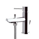 Rubinetto monoforo idelae per lavabo o vasca dotato di kit doccia, serie suvi di daniel rubinetterie Daniel Rubinetterie S206...