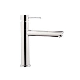 Rubinetto per lavello cucina con canna girevole. serie suvi, design minimale e tondeggiante Daniel Rubinetterie S20608CR