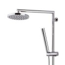 Corpo doccia suvi con colonna, doccetta ad 1 funzione e soffione 20cm, made in italy Daniel Rubinetterie S20635RCR