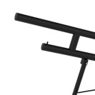 Barra maniglione ribaltabile cm 75 nera opaca con piede Goman LEO-B16/08