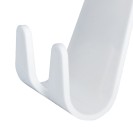 Appendiabito color bianco con doppio gancio, per scaldasalviette Aquasanit A110200WW