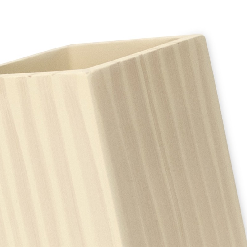 Bicchiere porta spazzolini serie cool da appoggio effetto legno chiaro. Aquasanit QE3100LE