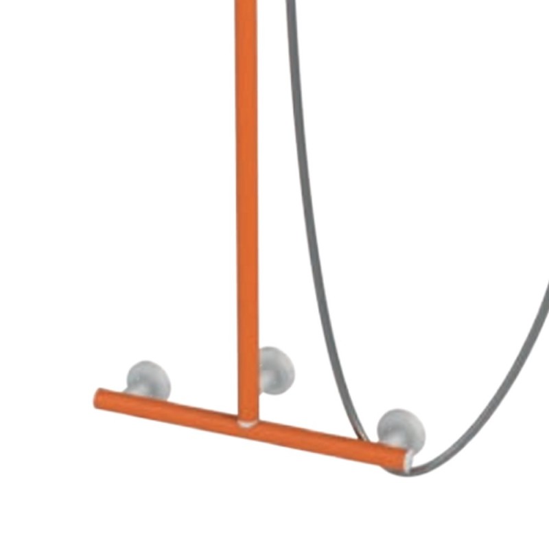 Maniglia di sicurezza disabili e anziani angolare verticale arancio di goman Goman LEO-X12050/65