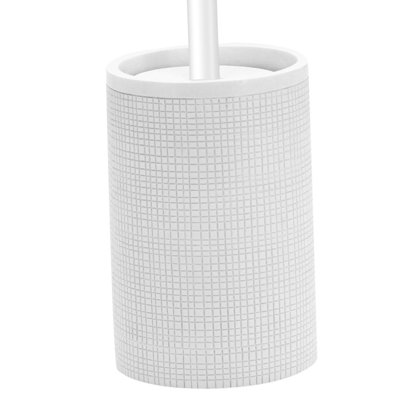 Porta scopino wc serie next bianco con lavorazione a quadretti, elegante e raffinato Aquasanit QE4140WW