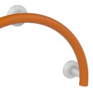 Maniglione vasca bagni disabili ed anziani arancio a mezzaluna tondo goman Goman LEO-MA2/65