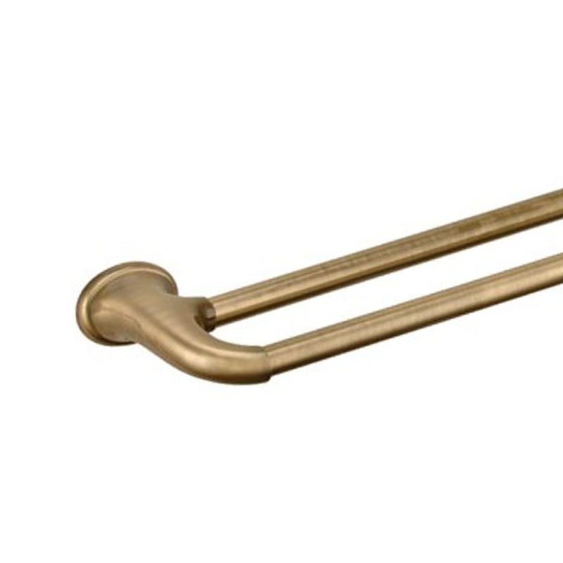 Porta salviette doppio 60 cm color ottone antico serie revival Daniel Rubinetterie REPS97863