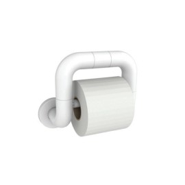 Maniglia disabili a -u- con portarotolo bianco, goman Goman AN-B111/01