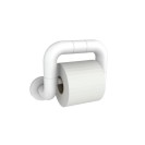 Maniglia disabili a -u- con portarotolo bianco, goman Goman AN-B111/01