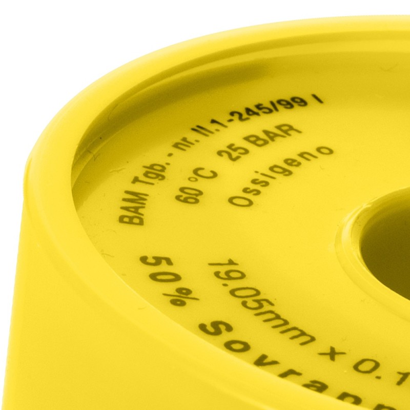 Nastro frp ptfe gas dvgw/ktw/bam 19mmx15mtx0x0,1 mm Idrobric SACADD0023PT