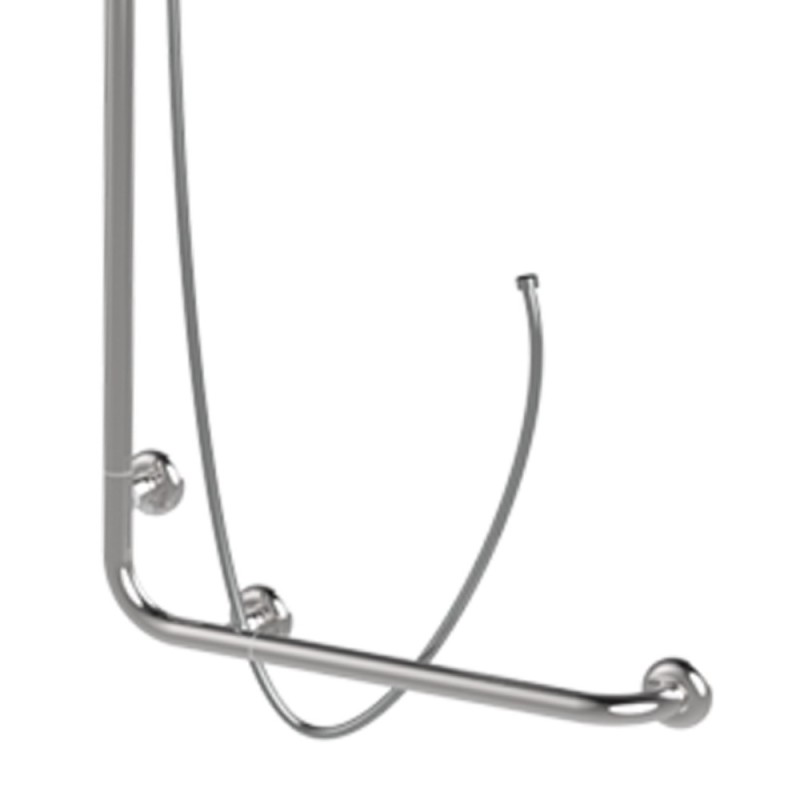 Goman maniglia angolare e laterale inox lucido Goman D0032/93