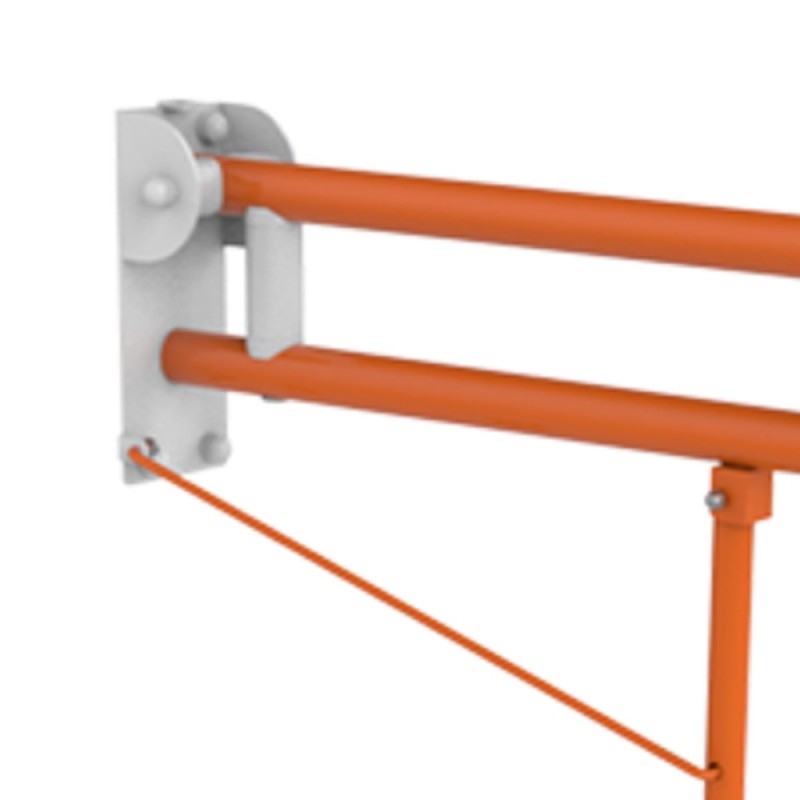 Barra maniglione ribaltabile cm 75 con rinforzo a terra Goman LEO-B16/65