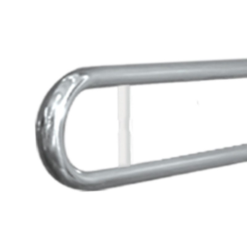 Barra maniglione ribaltabile cm80 con porta rotolo inox lucido Goman XB06/93