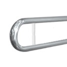 Barra maniglione ribaltabile cm80 con porta rotolo inox lucido Goman XB06/93