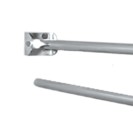 Barra maniglione ribaltabile cm80 con porta rotolo inox lucido Goman XB06/93