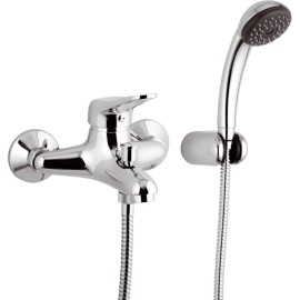 Miscelatore vasca remer con doccino e flessibile - serie kiss Remer K02