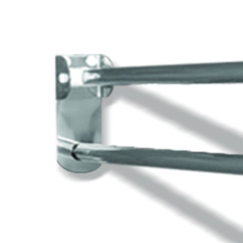 Maniglione barra ribaltabile con piastra lunga cm 60 inox lucido Goman XB12/93