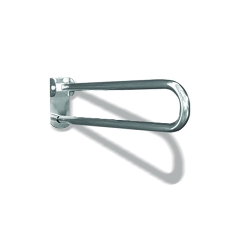 Maniglione barra ribaltabile con piastra lunga cm 80 inox lucido Goman XB13/93