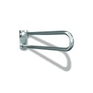 Maniglione barra ribaltabile con piastra lunga cm 80 inox lucido Goman XB13/93