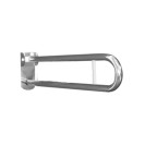 Maniglione barra ribaltabile con piastra lunga e porta rotolo cm 70 inox lucido Goman XB71/93