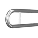 Maniglione barra ribaltabile con piastra lunga e porta rotolo cm 70 inox lucido Goman XB71/93