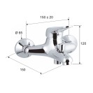 Miscelatore vasca remer cromato - serie kiss Remer K05