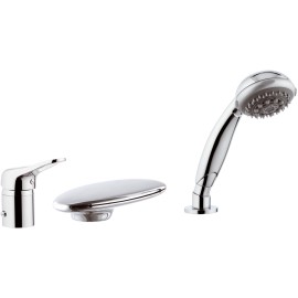 Rubinetto bordo vasca a cascata e doccino remer - serie kiss Remer K07UF