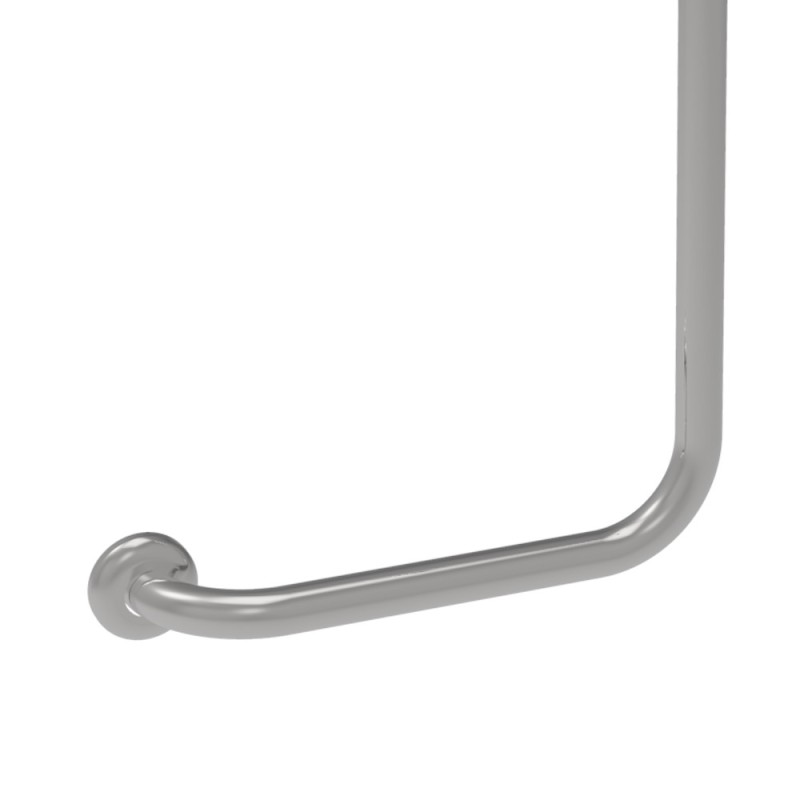 Maniglia verticale dx cm 35x65 inox lucido bagni anziani e disabili Goman X3565D/93