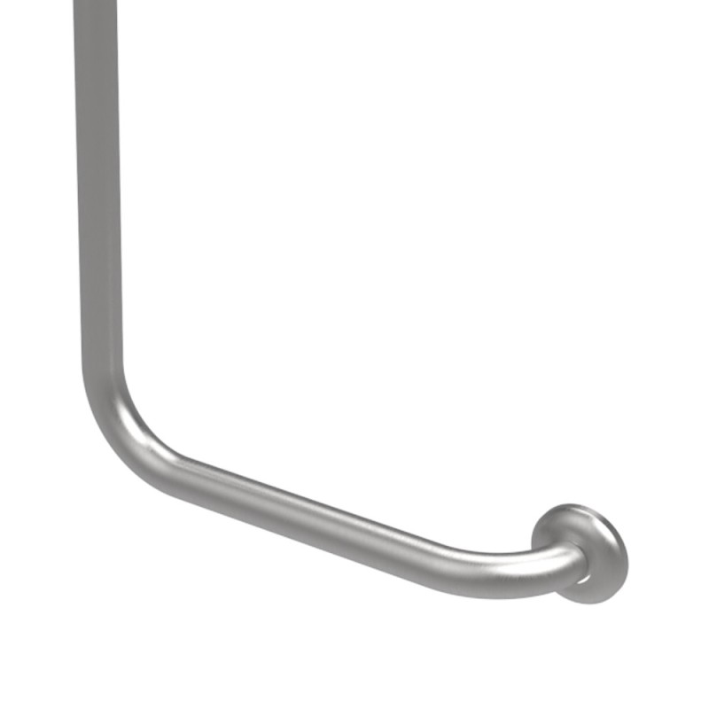 Maniglia di sicurezza verticale sinistra 35x65 inox satinato goman Goman X3565S/91