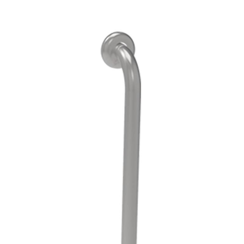 Maniglia verticale sinistra cm 35x65 inox lucido per bagni disabili ed anziani Goman X3565S/93