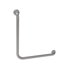 Maniglia disabili e anziani verticale 50x50 inox lucido Goman X5050/93