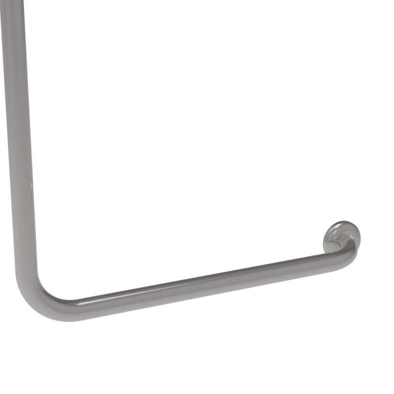 Maniglia disabili e anziani verticale 50x50 inox lucido Goman X5050/93