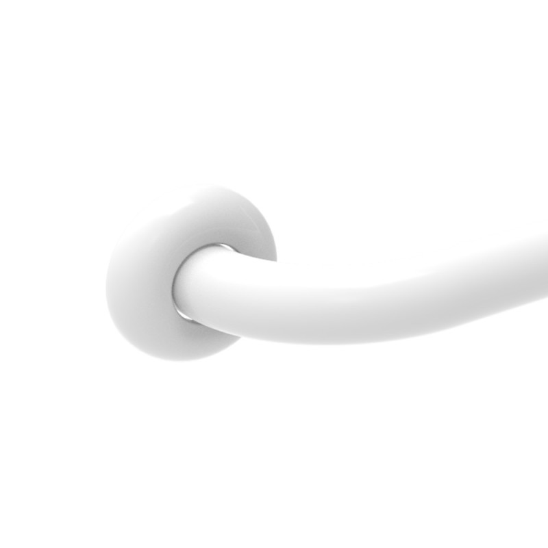 Maniglia inox diam. 45 cm.60 bianco ideale per bgani disabili ed anziani Goman XMA1/01