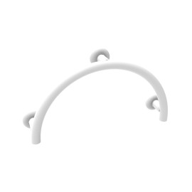 Maniglione per vasca mezzaluna tondo bianco, goman Goman XMA2/01