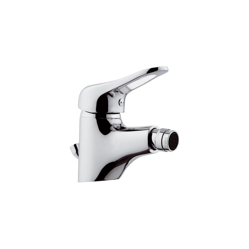 Rubinetto bidet con aeratore direzionabile e scarico in plastica remer - serie kiss Remer K20P