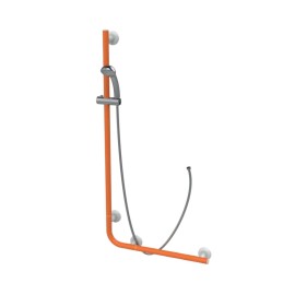 Saliscendi angolare con maniglia 120x60 arancio Goman LEO-X032/65