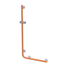 Saliscendi angolare con maniglia 120x60 arancio senza doccino e flessibile Goman LEO-X032SDF/65