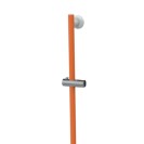 Saliscendi angolare con maniglia 120x60 arancio senza doccino e flessibile Goman LEO-X032SDF/65
