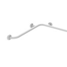 Maniglia angolare di sicurezza in acciaio inox cm.70x120 bianco Goman XA02/01