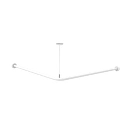 Reggitenda angolare di cm 70x70 con supporto a soffitto Goman ZRA70/01