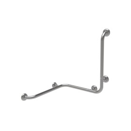 Maniglia angolare con verticale laterale universale 60x60x60h inox lucido Goman XA14U/93