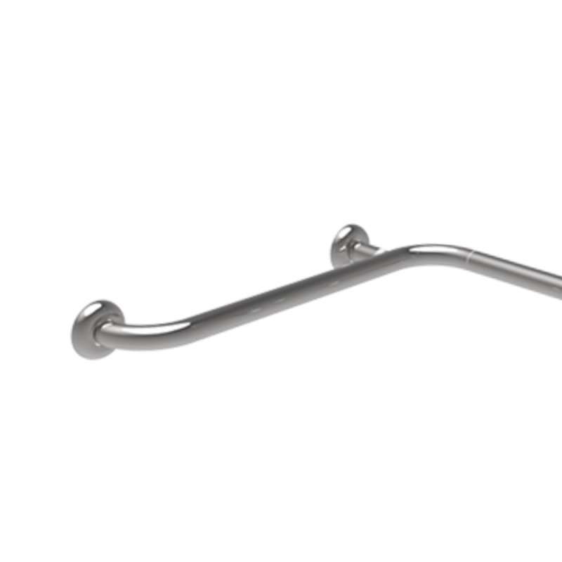 Maniglia angolare con verticale laterale universale 60x60x60h inox lucido Goman XA14U/93