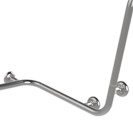 Maniglia angolare con verticale laterale universale 110x60x60h inox lucido Goman XA15U/93