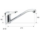 Rubinetto per lavello con bocca girevole, per bassa pressione - serie kiss Remer K40BP